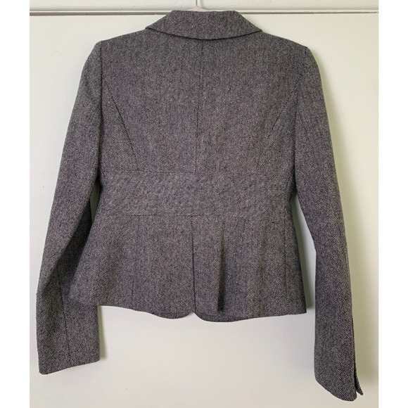 The Limited Womens Blazer Size 0 Grey Wool Blend - Picture 4 of 14